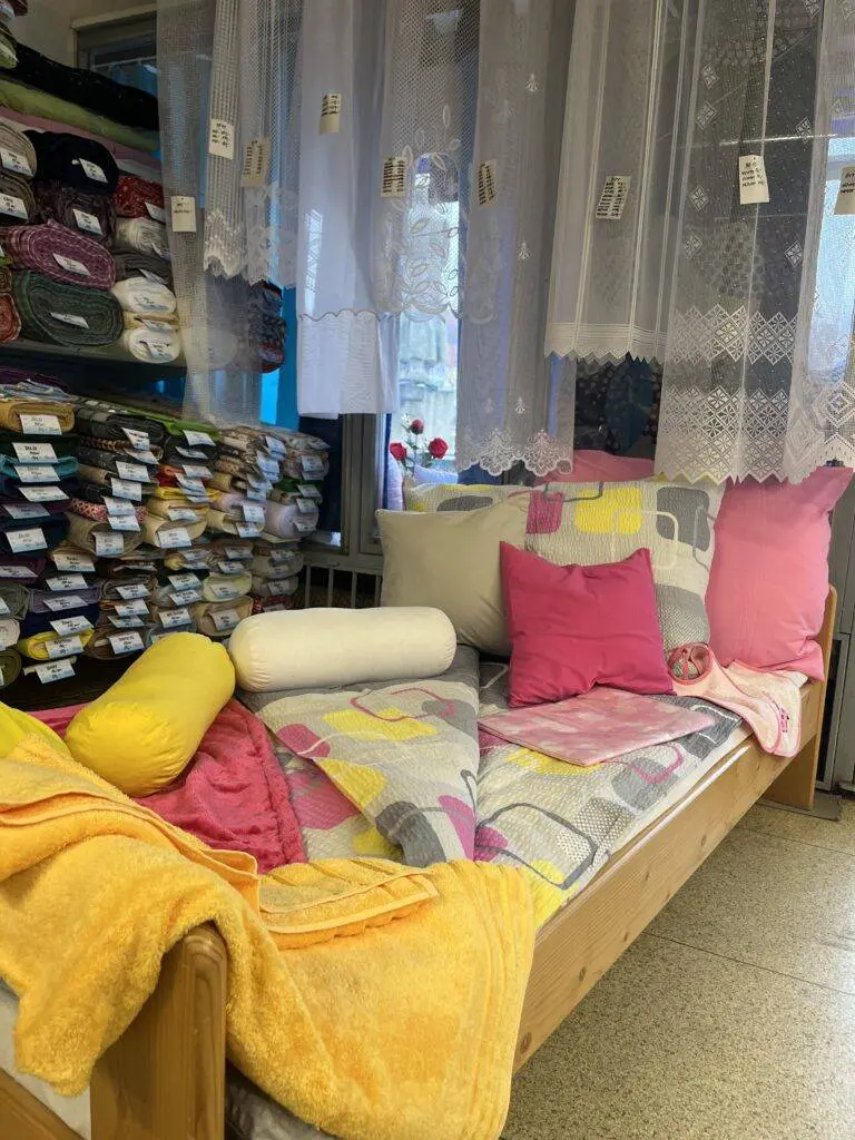 Fotka Prodejny Bytový Textil Škodák ze vnitř.