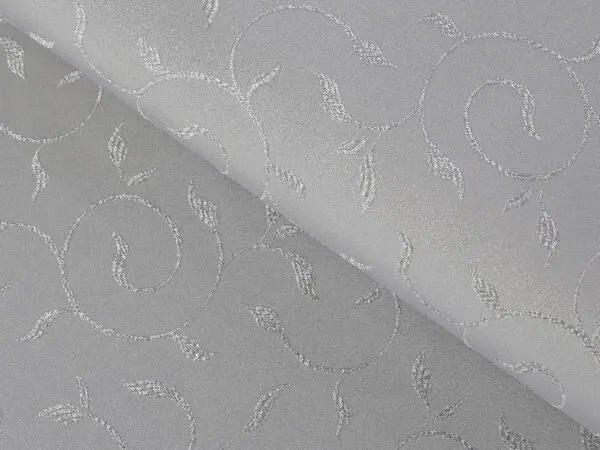 Jednobarevný TEFLON ornamenty šedá metráž Škodák