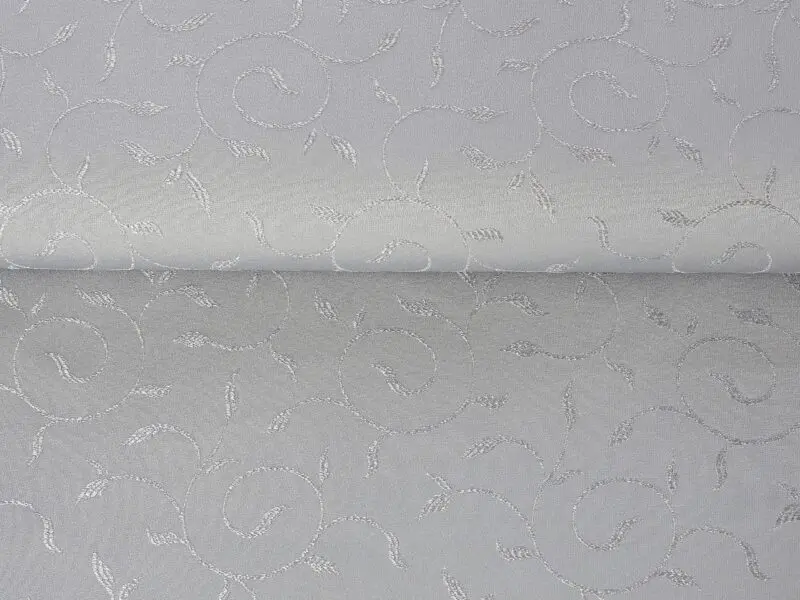 Jednobarevný TEFLON ornamenty šedá metráž Škodák