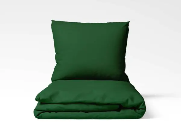 Bavlněné povlečení tmavě zelené jednobarevné značky Škodák.