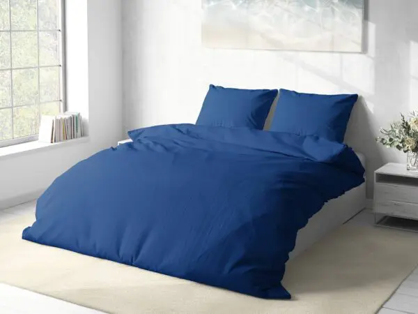 Bavlněné povlečení královsky modré jednobarevné značky Škodák.