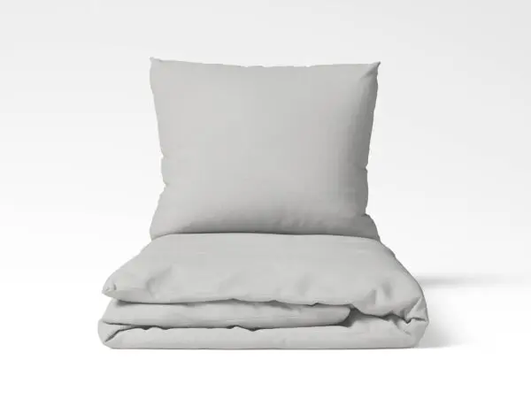 Bavlněné povlečení světle šedé jednobarevné značky Škodák.