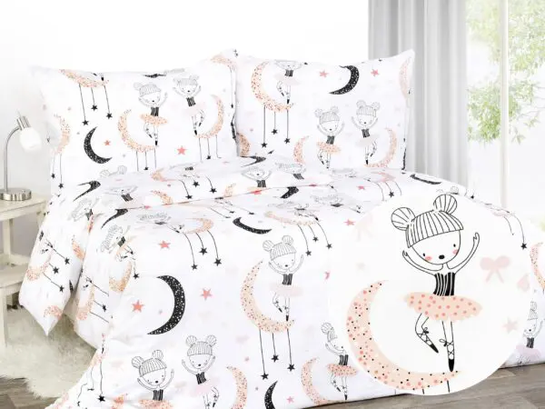 Bavlněné povlečení baletka s měsíci značky Škodák