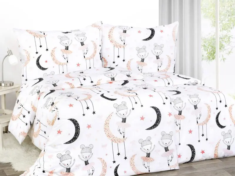 Bavlněné povlečení baletka s měsíci značky Škodák