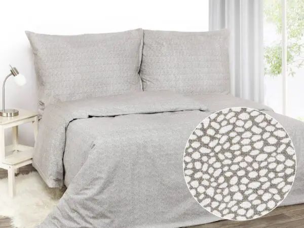 Saténové povlečení bílá mozaika značky Škodák