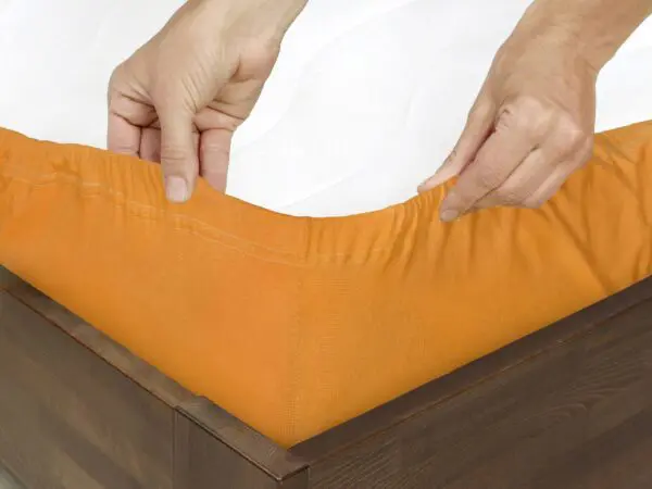 Jersey prostěradlo oranžové značky Škodák