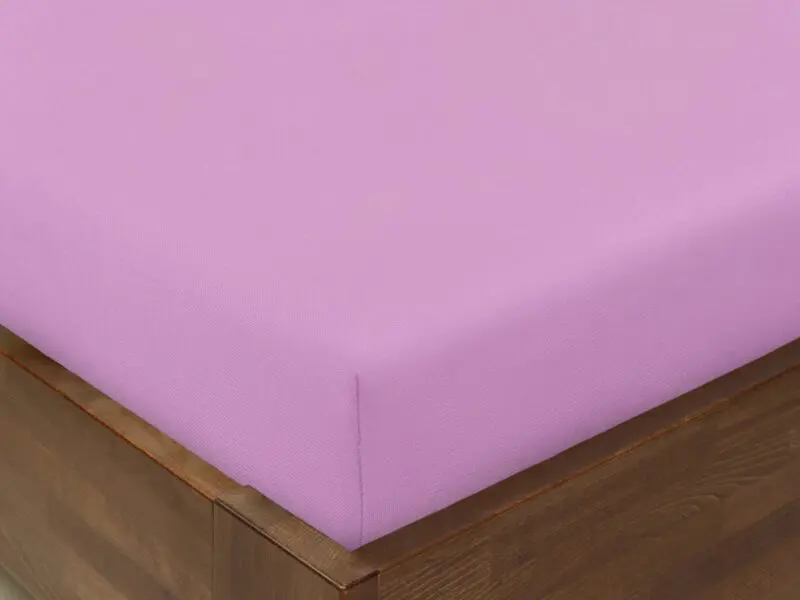Bavlněné napínací prostěradlo světle fialové značky Škodák