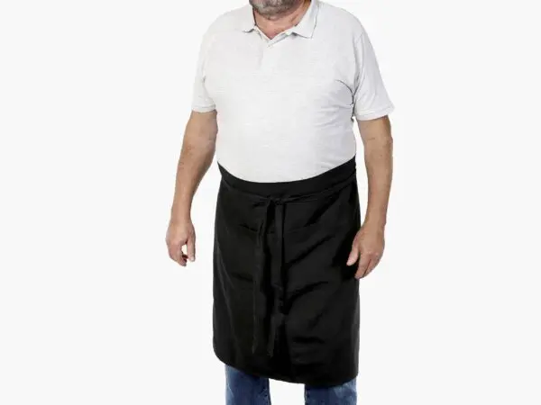 Pánské zástěra kolem pasu černá značky Škodák.