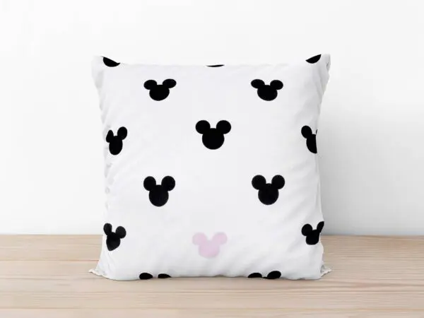 Bavlněný povlak na polštář Mickey Mouse růžový značky Škodák.