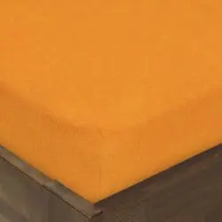 Froté dětské prostěradlo do postýlky oranžové značky Škodák.