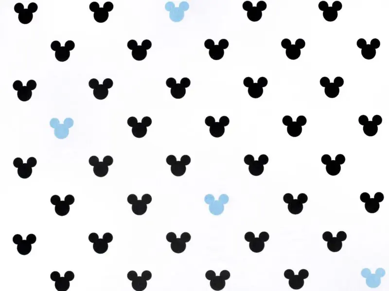 Bavlněná látka Mickey mouse tyrkys metráž značky Škodák
