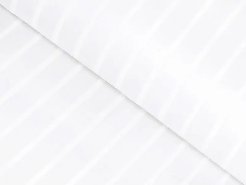 Látka damašek proužky 24/6 mm bílá metráž značky Škodák.