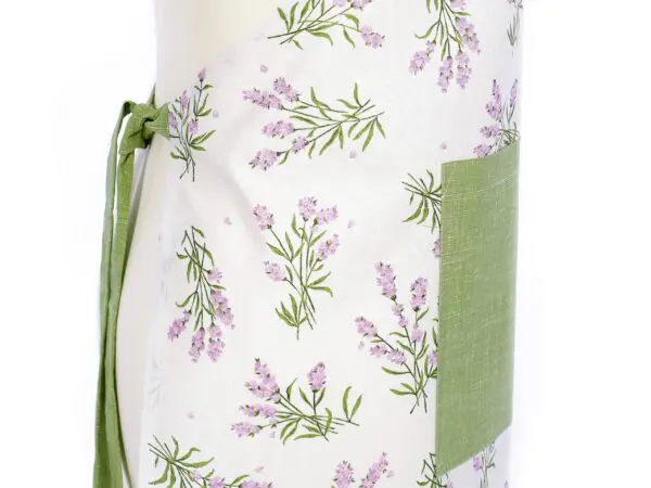 Zástěra Simona levandule-zelená značky Škodák