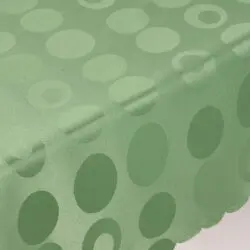 Teflonový ubrus jednobarevný vzor Paví oko zelený značky Škodák