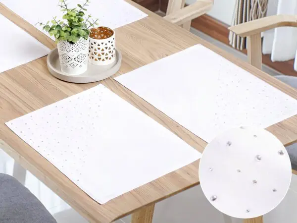 Luxusní teflonové prostírání Krystal bílý 30x40 cm značky Škodák