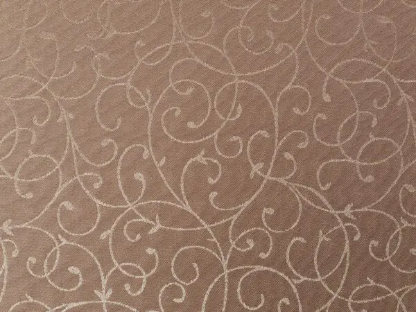 Saténově lesklý ubrus s perokresbou béžový značky Škodák.