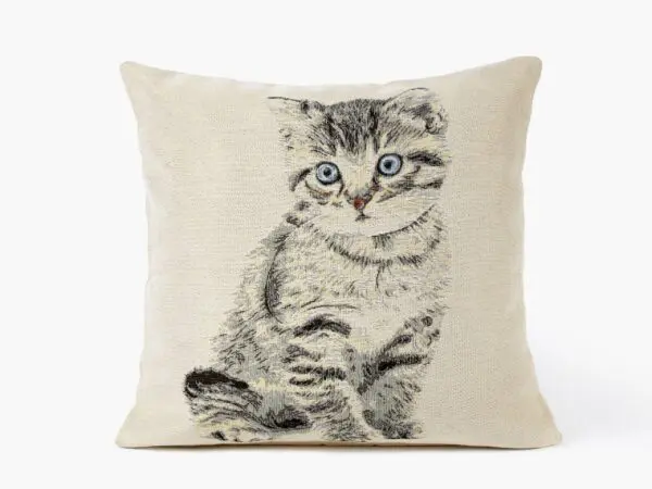 Povlak na polštář Gobelín kotě značky Škodák