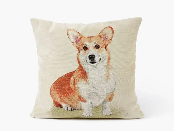 Povlak na polštář Gobelín corgi značky Škodák