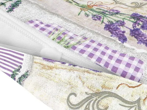 Bavlněný povlak na polštář levandule s motýlky na růžové značky Škodák