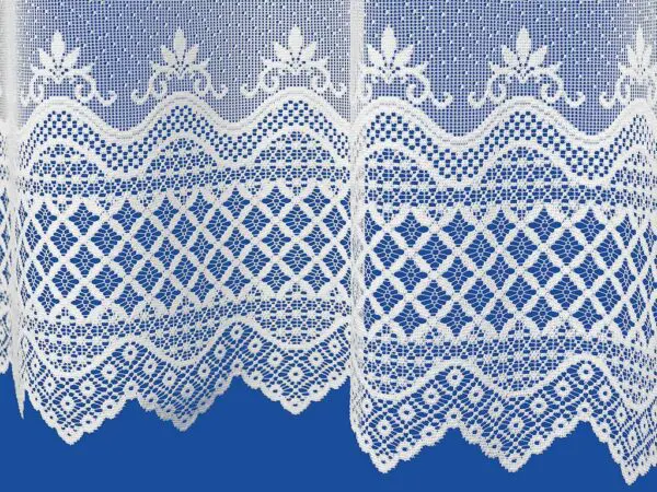 Vitrážková záclona ornament vzor 3828 značky Škodák.