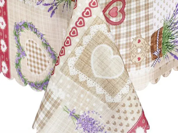 Teflonový ubrus vzor levandule patchwork značky Škodák