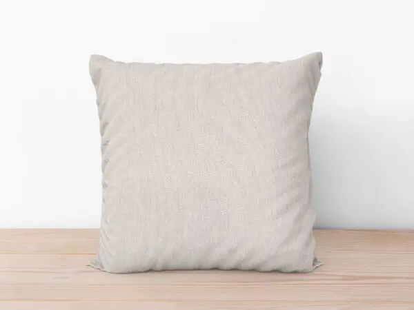 Bavlněný povlak na polštář chambray beige značky Škodák.