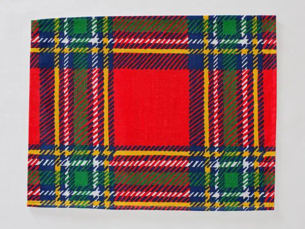 Bavlněné prostírání skotské káro červené značky Škodák