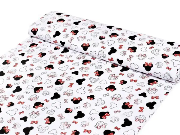 Bavlněná látka Mickey s mašlí metráž značky Škodák