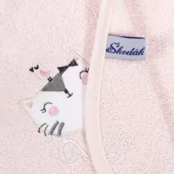 Dětská osuška LILI kočička růžová značky Škodák