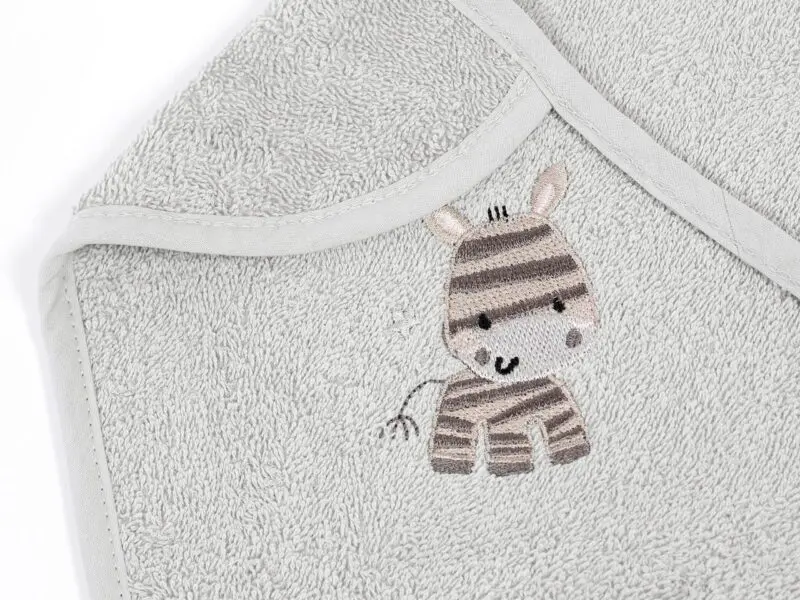 Bryndák pro děti froté zebra LILI šedý značky Škodák