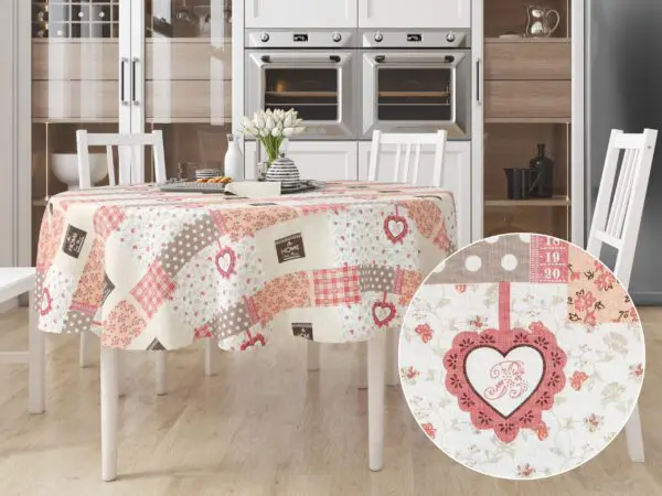 Bavlněný ubrus kulatý Terra Home patchwork značky Škodák