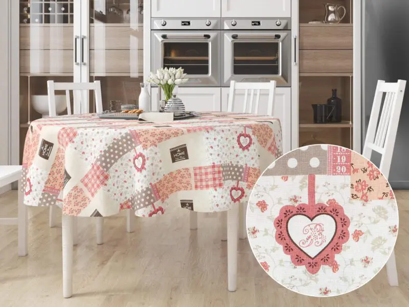 Bavlněný ubrus kulatý Terra Home patchwork značky Škodák