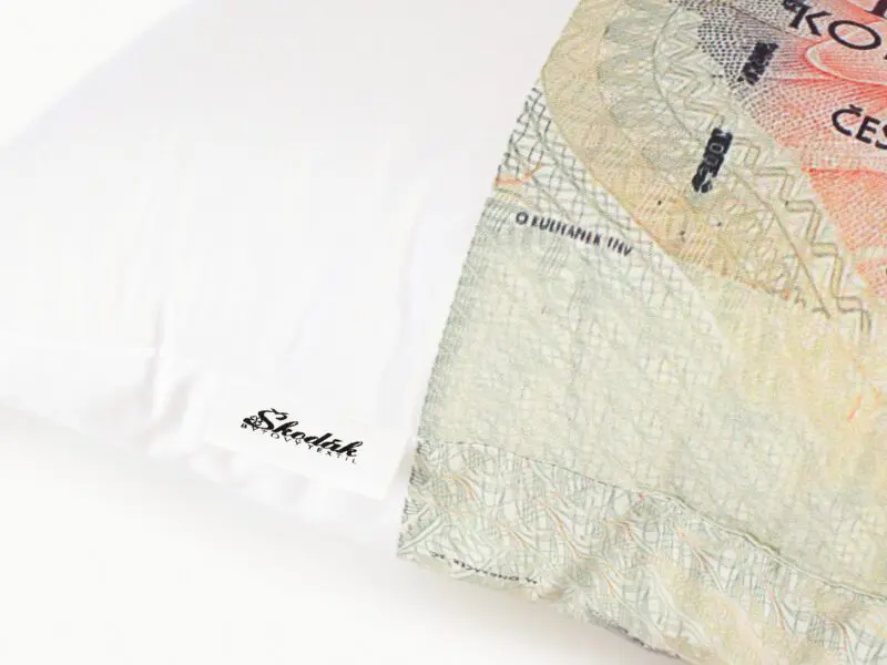 Polštář 3D bankovka 500 Kč značky Škodák
