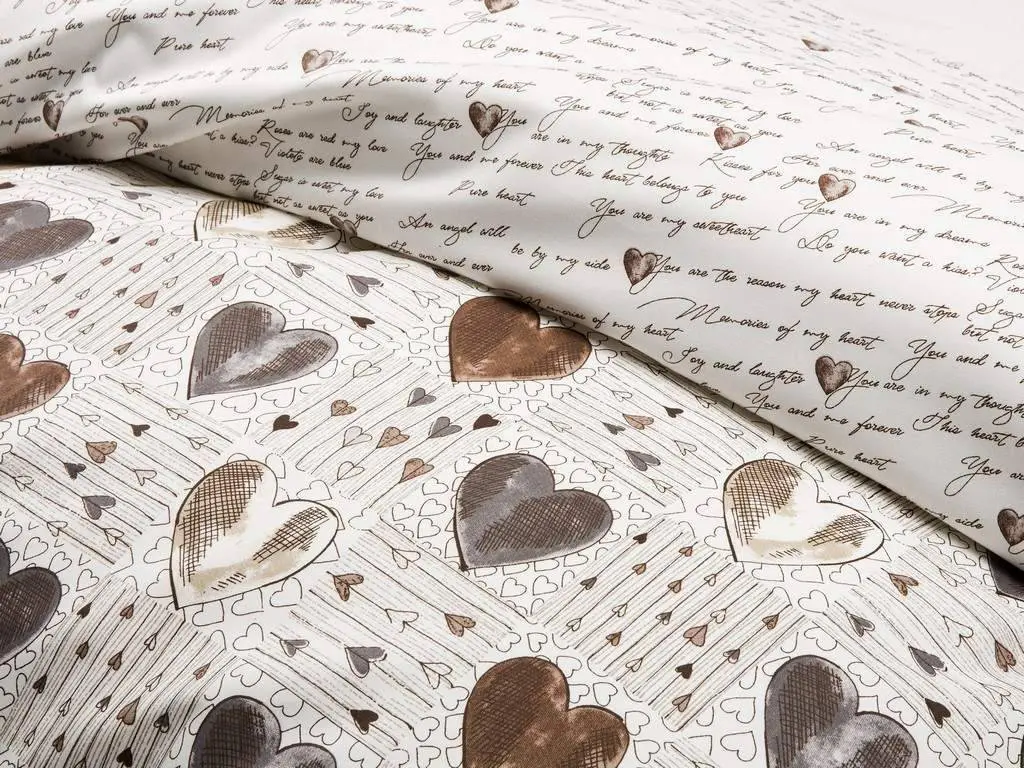 Flanelové povlečení zamilované texty značky Škodák.