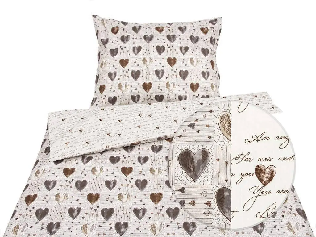 Flanelové povlečení zamilované texty značky Škodák.