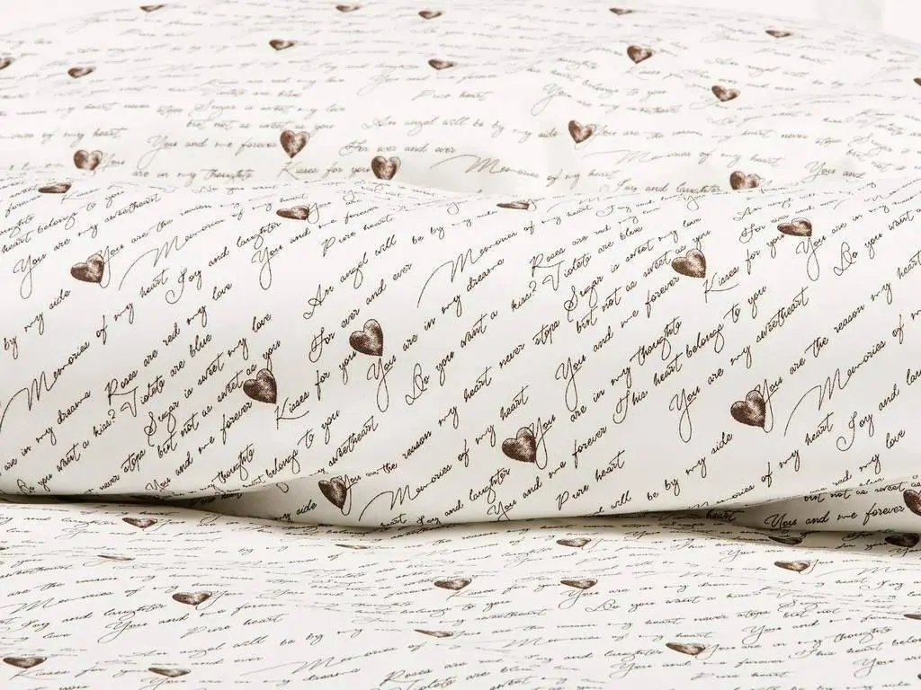 Flanelové povlečení zamilované texty značky Škodák.