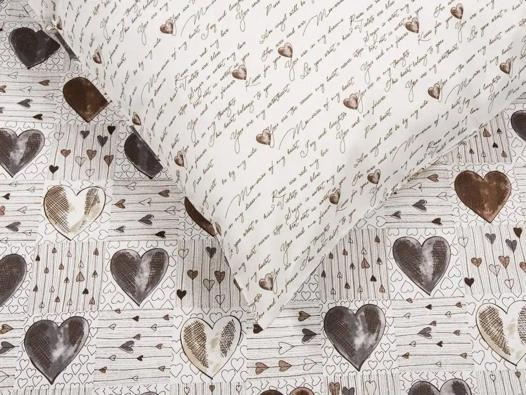 Flanelové povlečení zamilované texty značky Škodák.