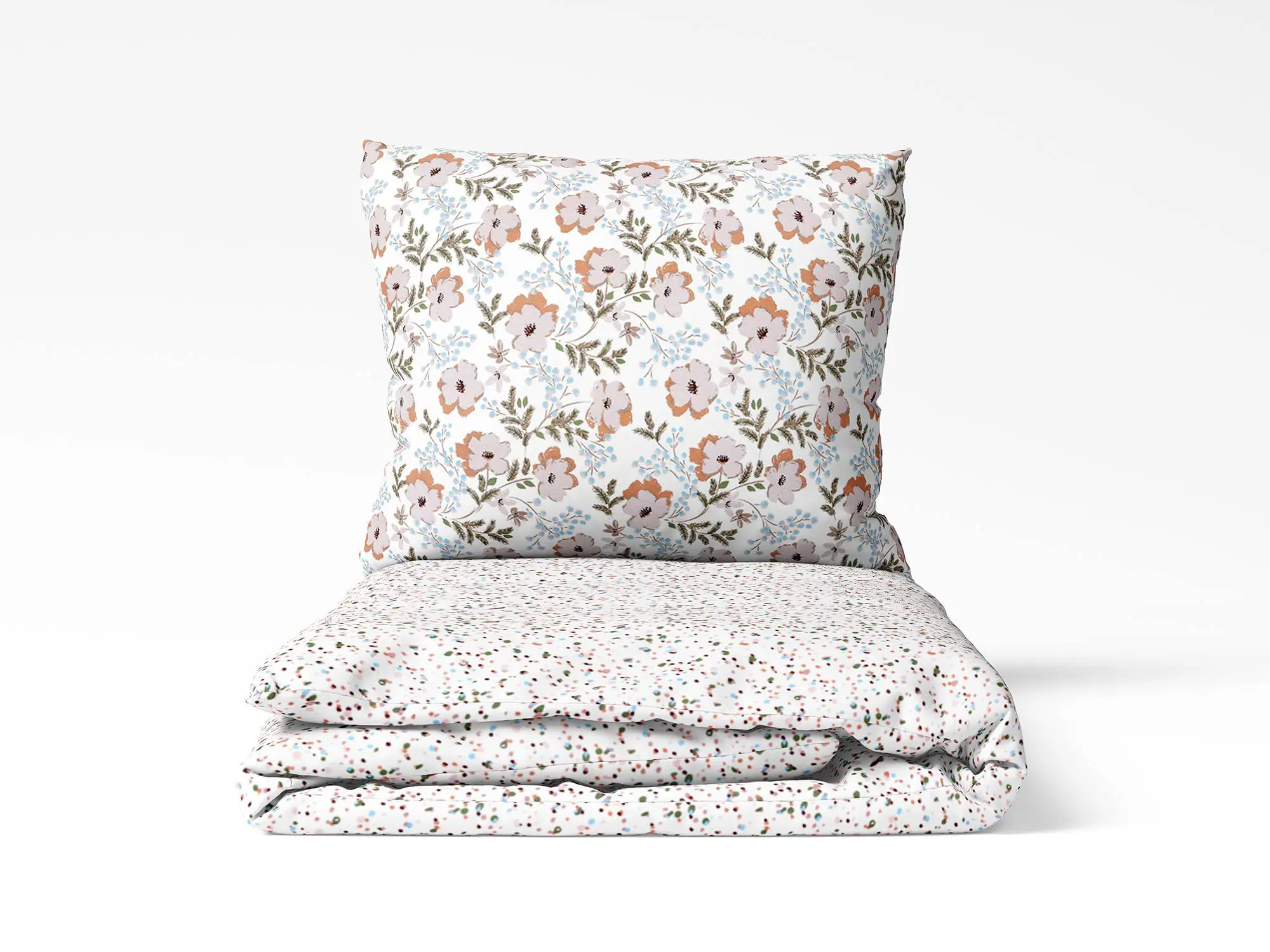 Bavlněné povlečení hnědé květy značky Škodák.