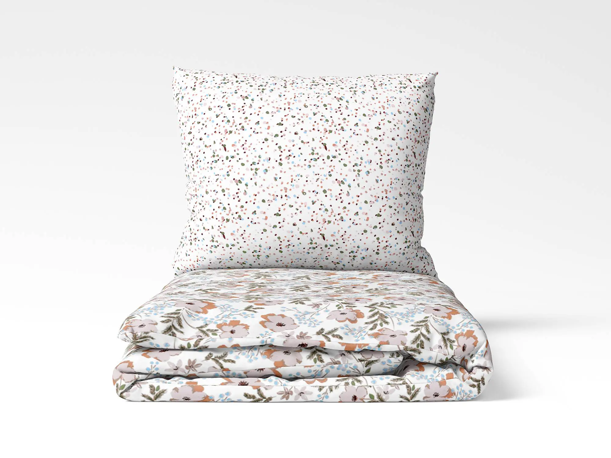 Bavlněné povlečení hnědé květy značky Škodák.