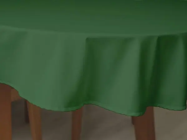 Oválný ubrus Loneta tmavě zelený značky Škodák.
