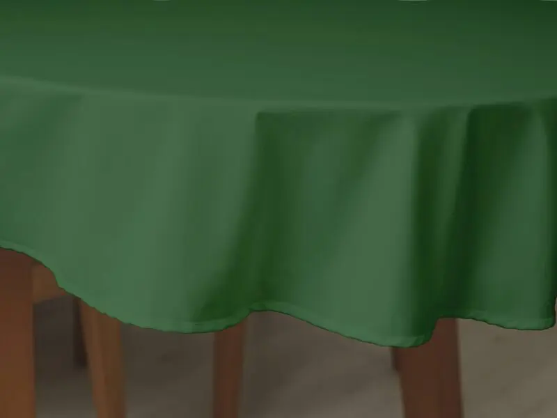 Oválný ubrus Loneta tmavě zelený značky Škodák.