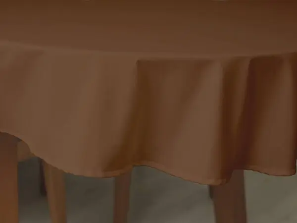 Oválný ubrus Loneta tmavě hnědý značky Škodák.
