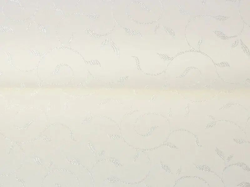 Jednobarevný TEFLON ornamenty smetanová metráž Škodák