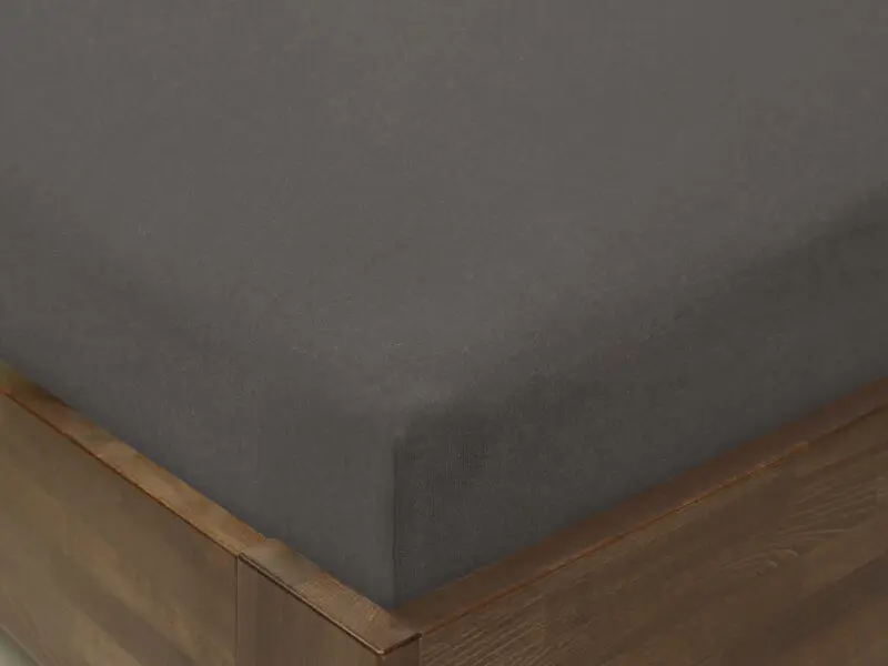 Napínací prostěradlo jersey tmavě šedé do školky značky Škodák.