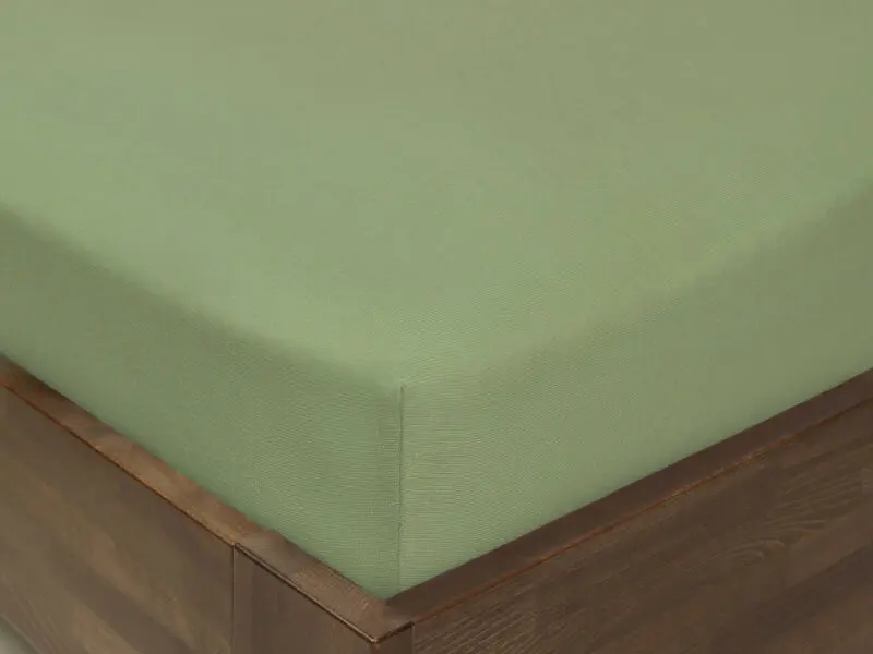 Dětské jersey napínací prostěradlo khaki do postýlky značky Škodák