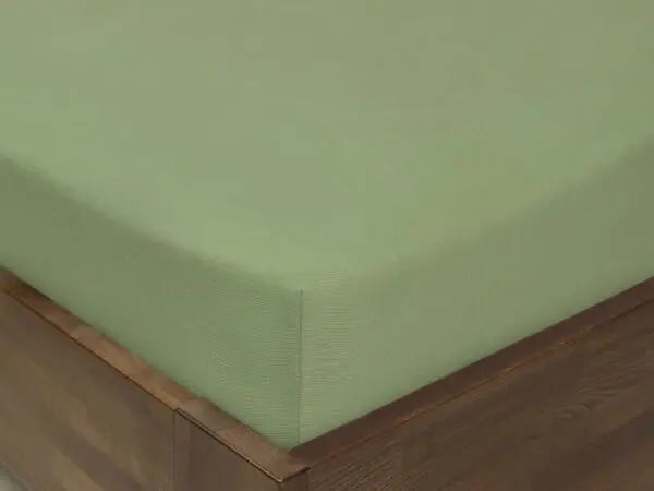 Dětské jersey napínací prostěradlo khaki do postýlky značky Škodák