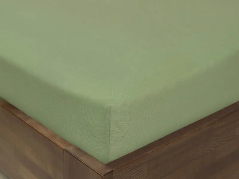 Dětské jersey napínací prostěradlo khaki do postýlky značky Škodák