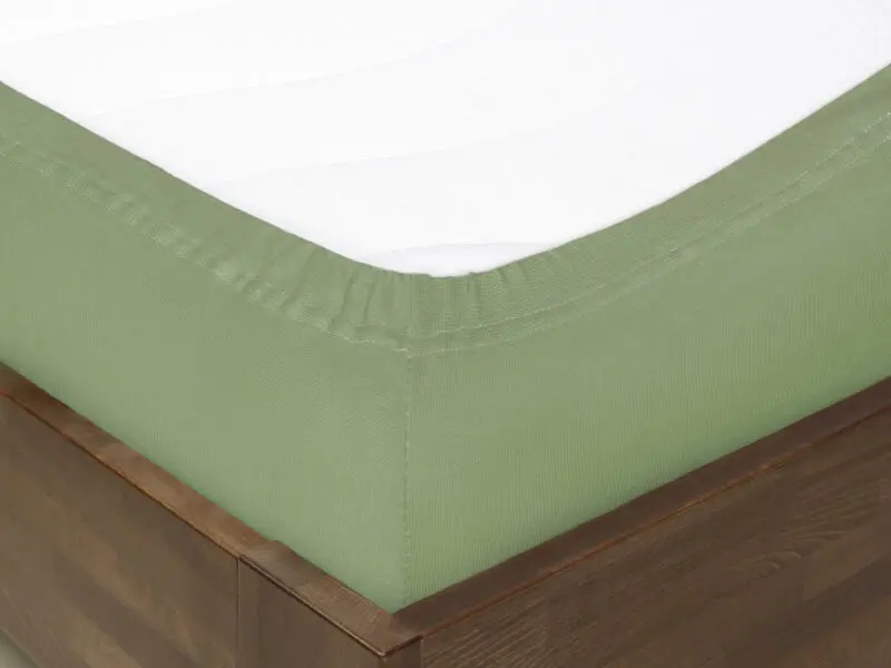 Dětské jersey napínací prostěradlo khaki do postýlky značky Škodák