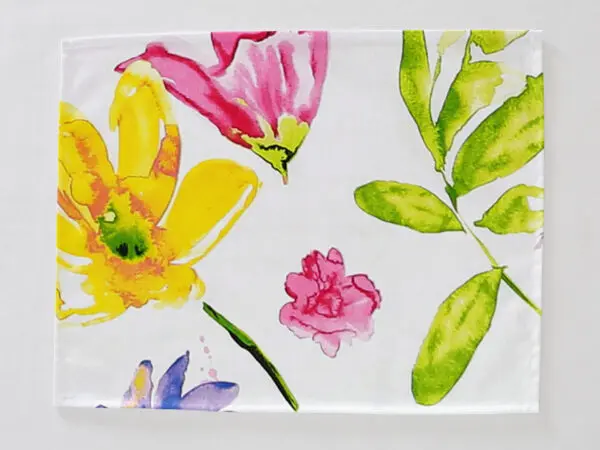 Bavlněné prostírání žluté květy s tulipány značky Škodák