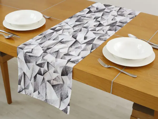 Běhoun Loneta šedočerné geometrické tvary značky Škodák